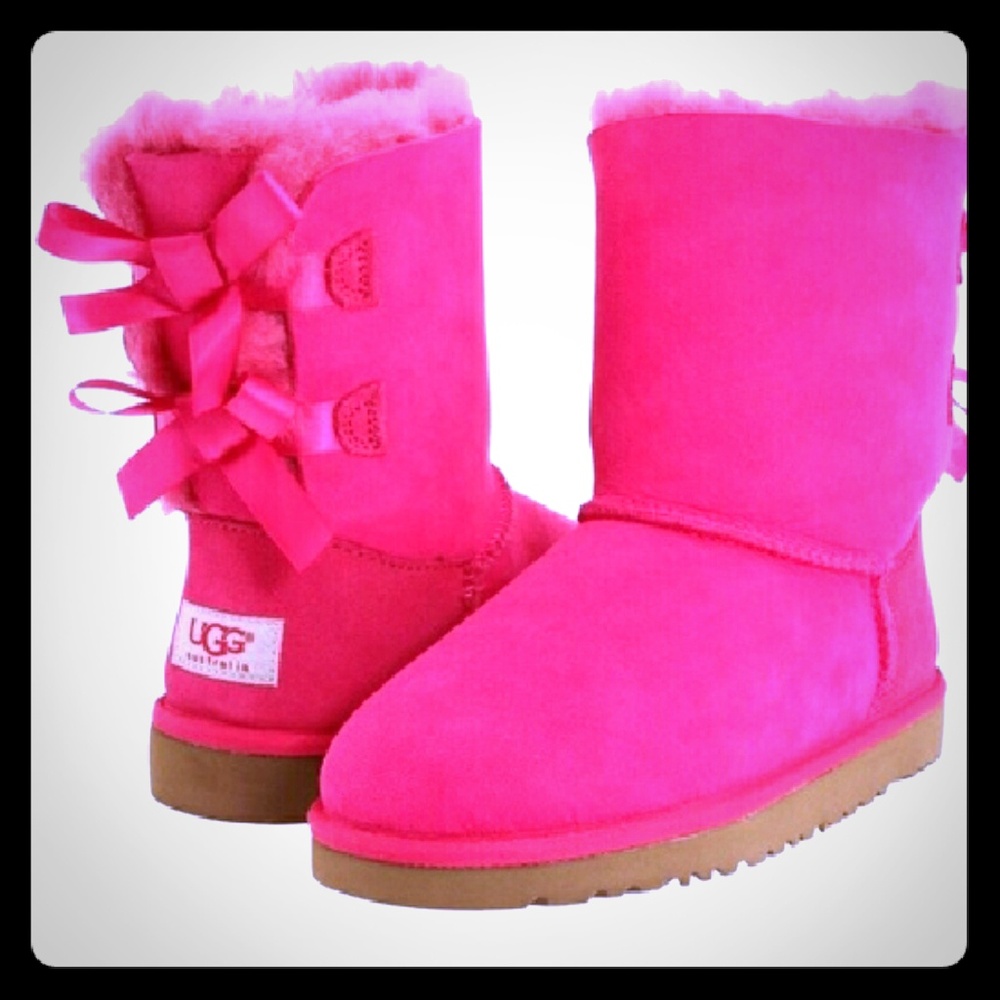 Pink Baily Bow authentic uggs. Worn once